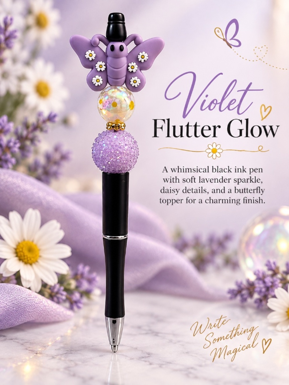 Violet Flutter Glow Pen